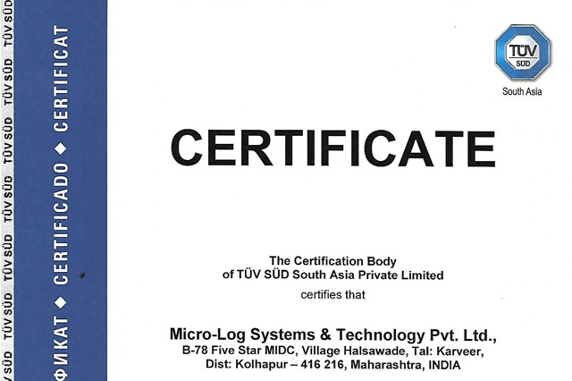 ISO 9001 2015 Certificate for Factory